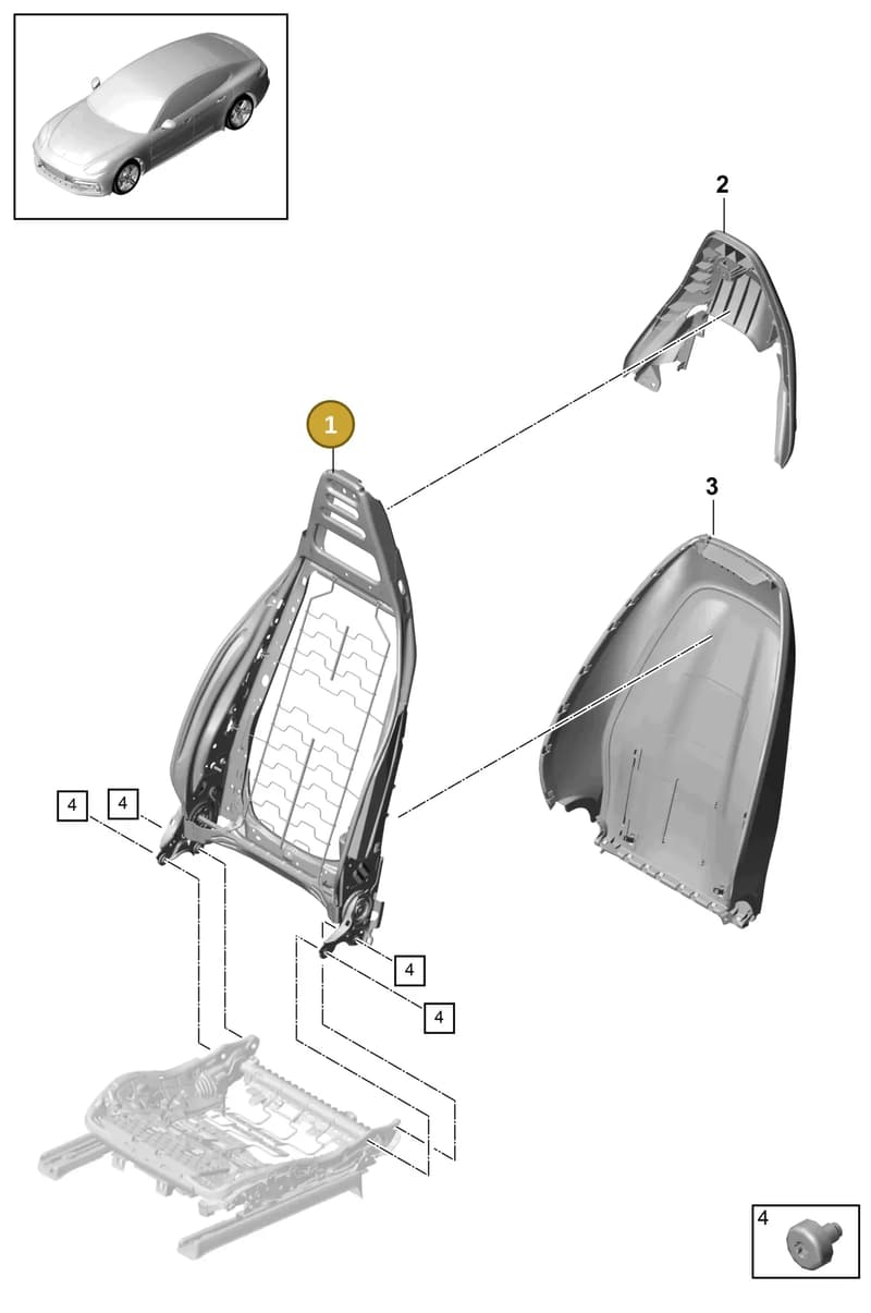 971898039 — Porsche Panamera (2016-2020) diagram p49817010, position 1