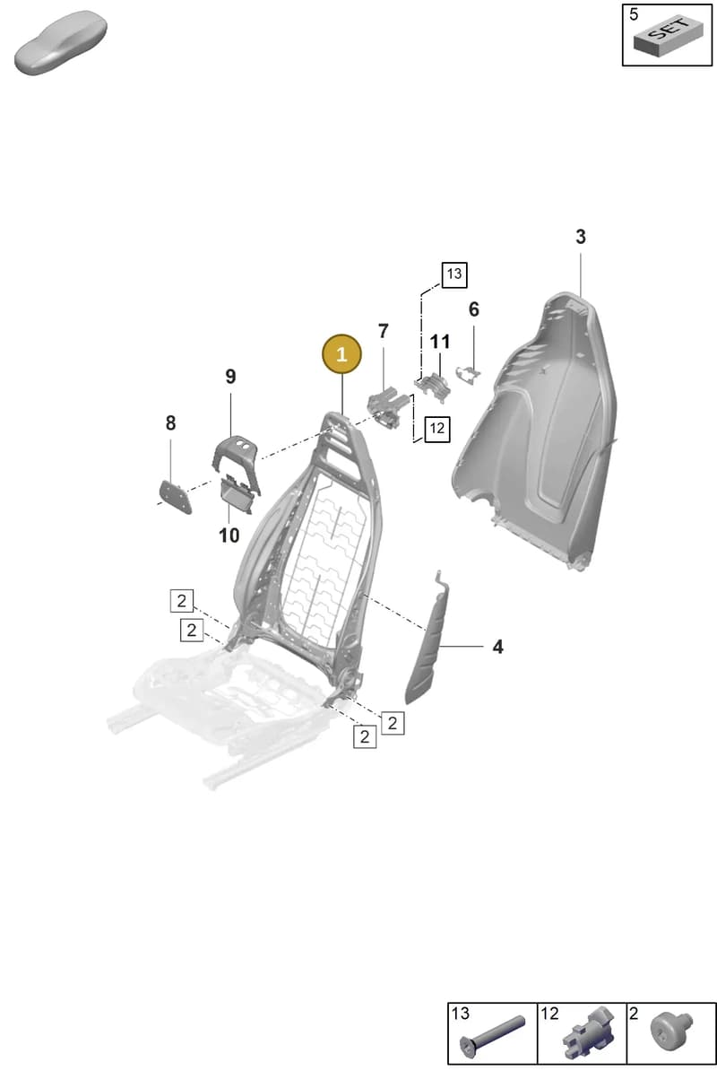 971898039 — Porsche Taycan Sport Turismo (2019-2024) diagram p56817000, position 1