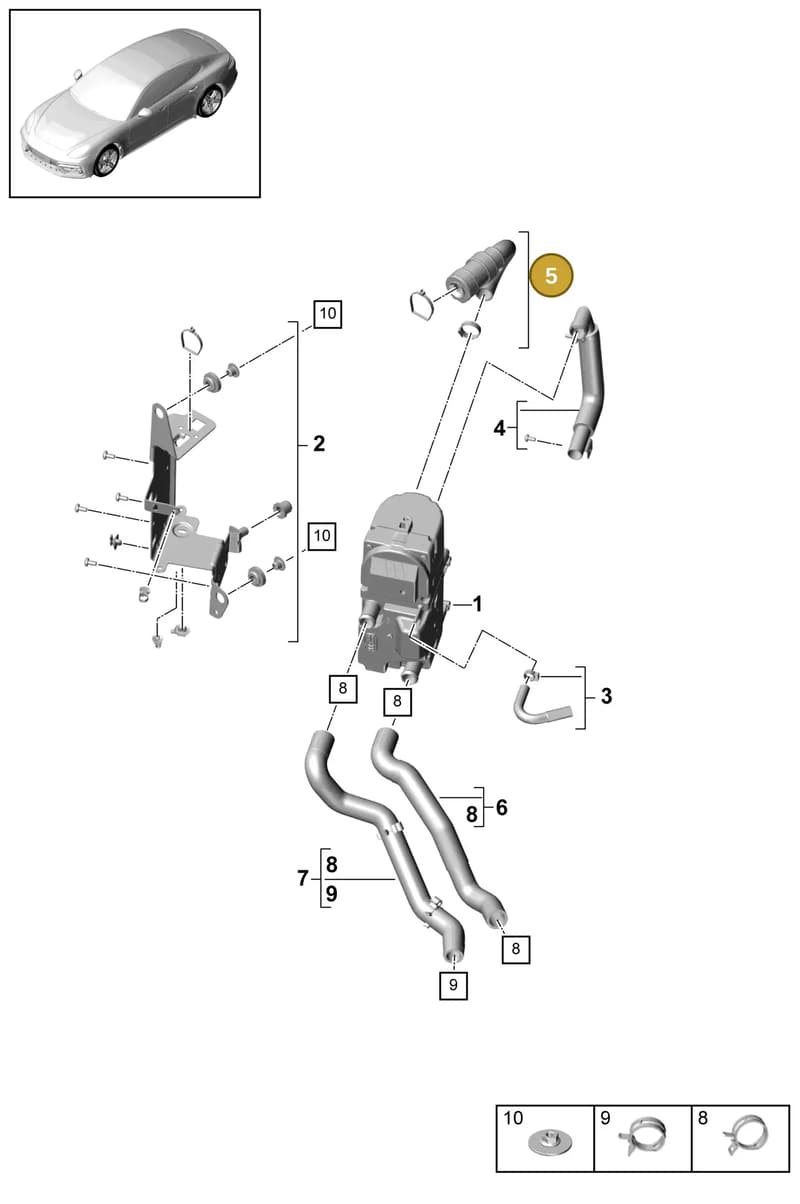 971898105 — Porsche Panamera (2016-2020) diagram p49813060, position 5