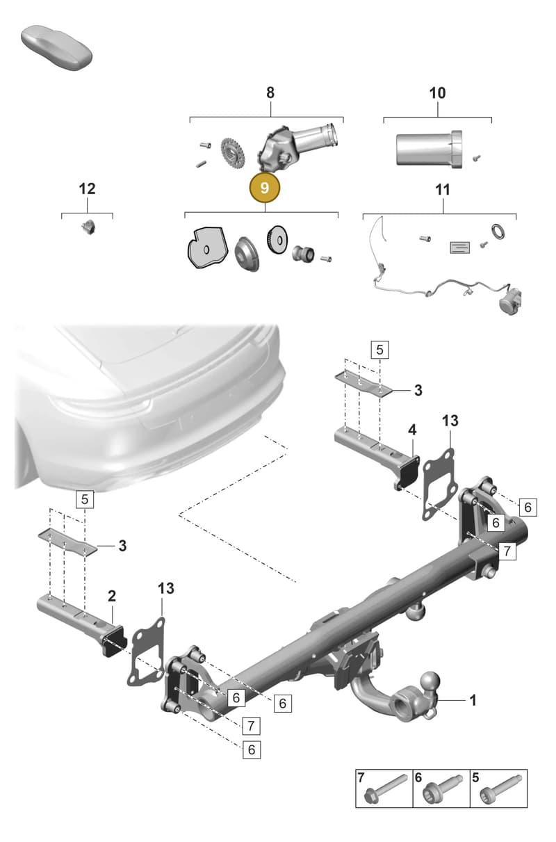 971898225 — Porsche Panamera (2020-2023) diagram p58002000, position 9