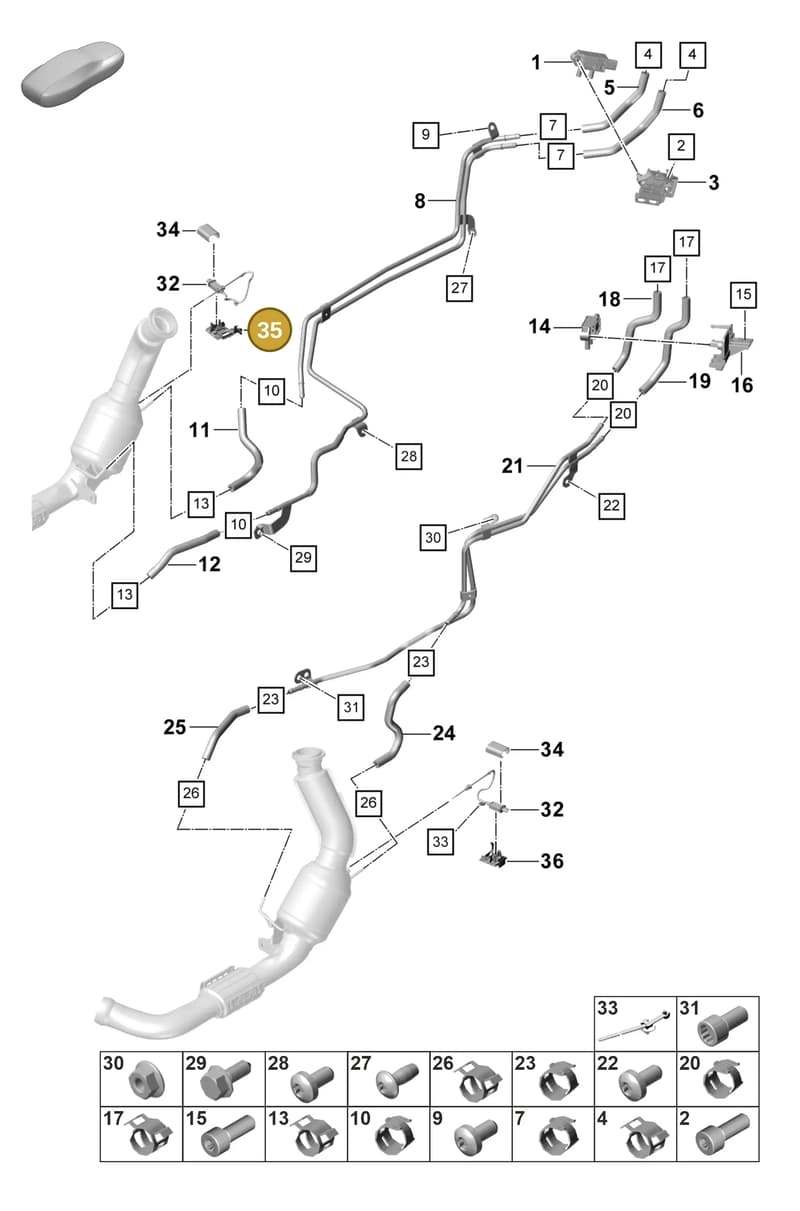 971906029A — Porsche Panamera (2023-2025) diagram p58202310, position 35
