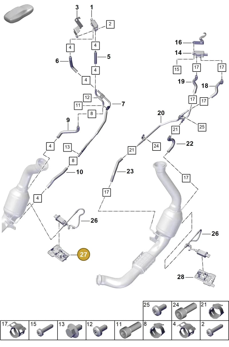 971906029A — Porsche Panamera (2023-2025) diagram p62202300, position 27
