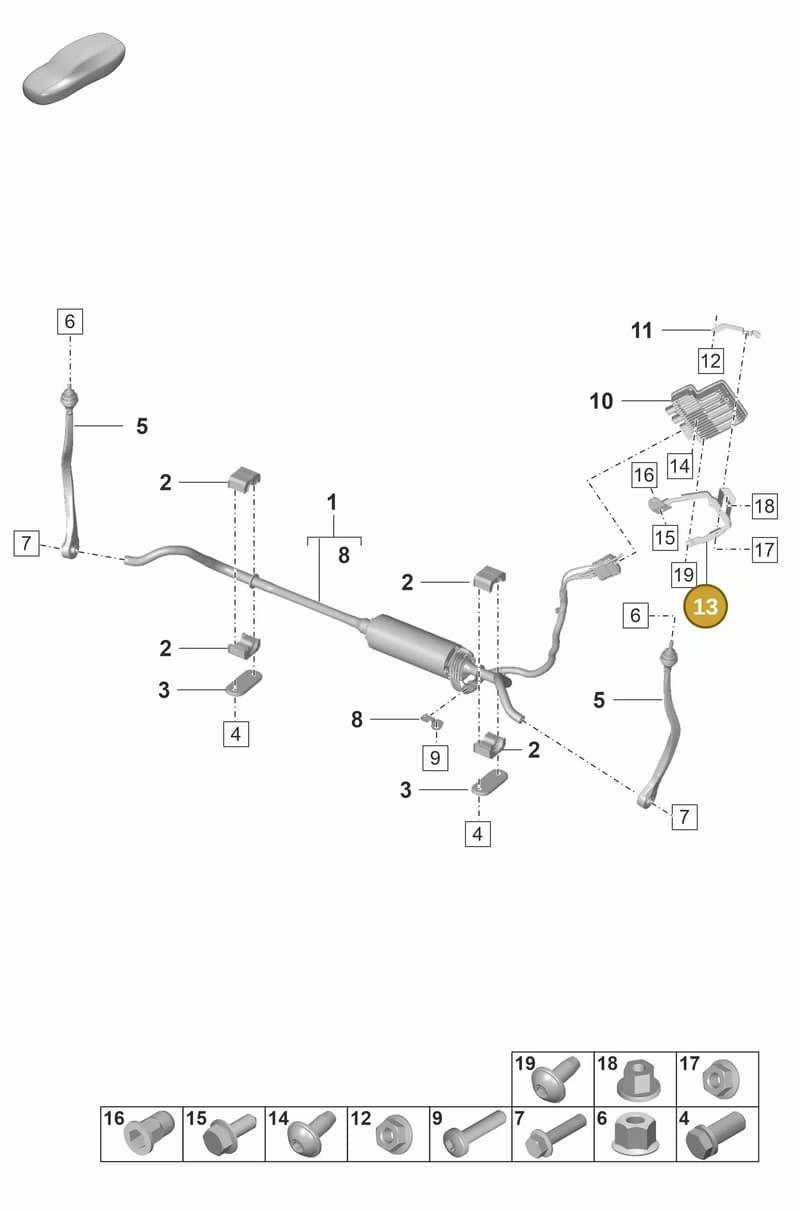 971907113 — Porsche Panamera (2020-2023) diagram p58402100, position 13