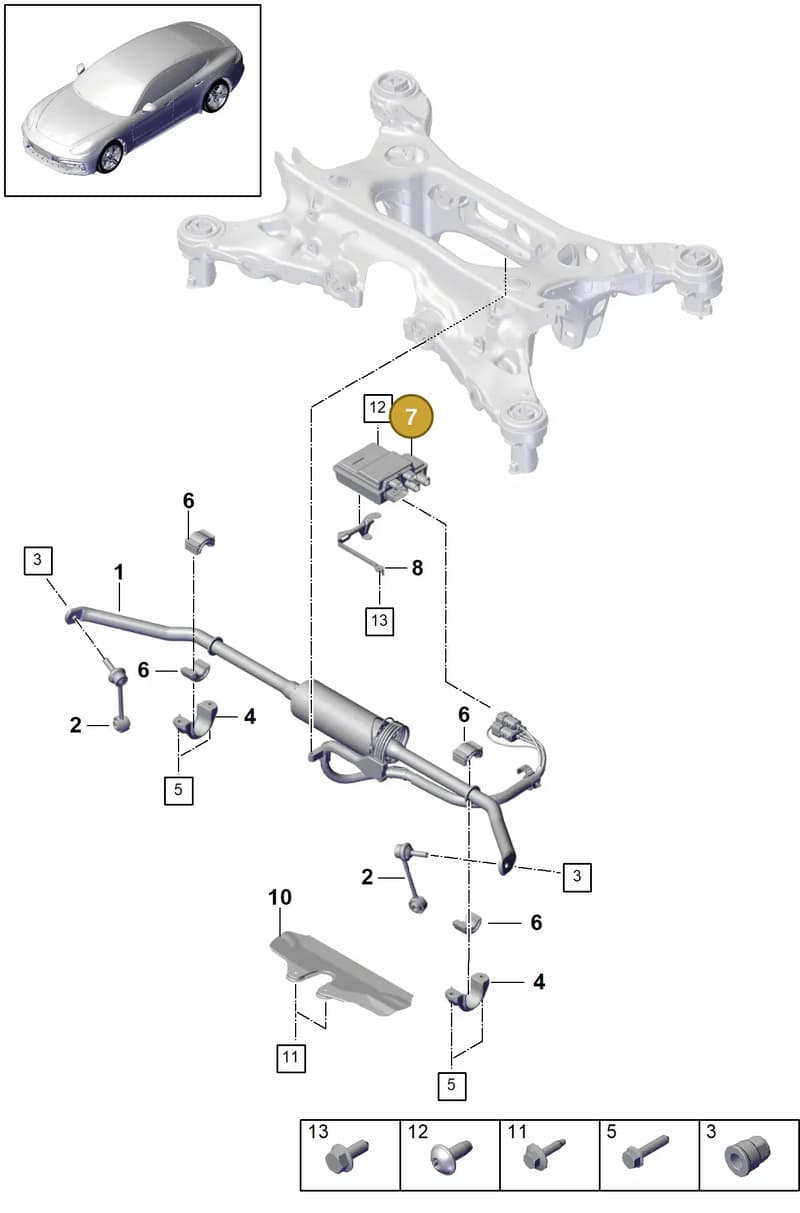 971907156R — Porsche Panamera (2016-2020) diagram p49502040, position 7