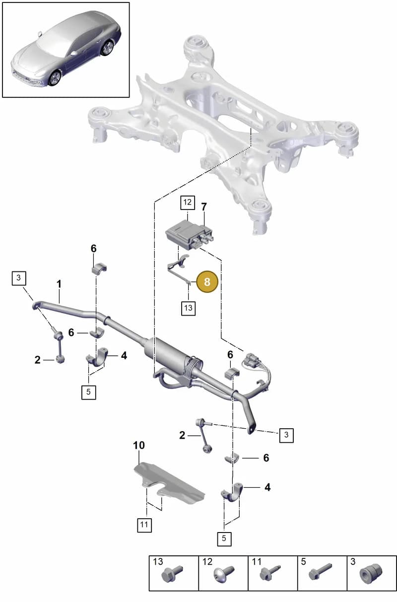 971907324B — Porsche Panamera (2016-2020) diagram p49502040, position 8