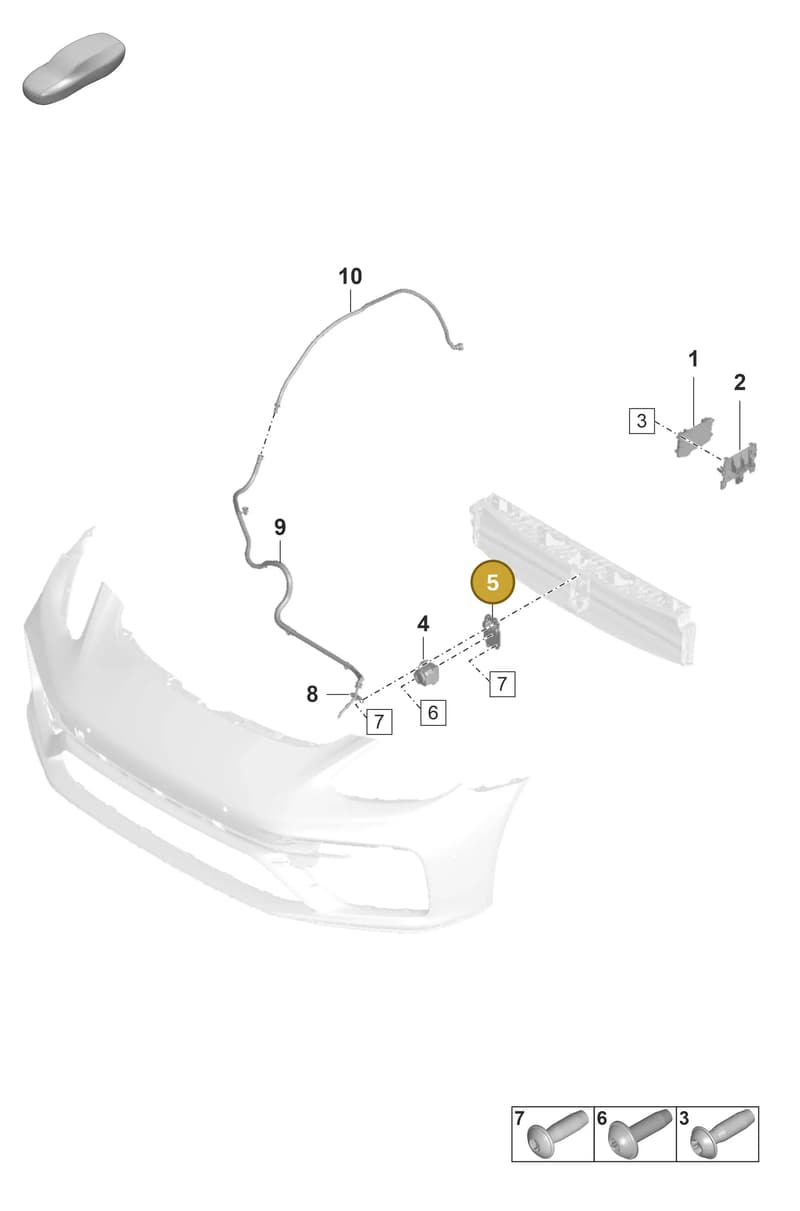 971907816A — Porsche Panamera (2020-2023) diagram p58911040, position 5