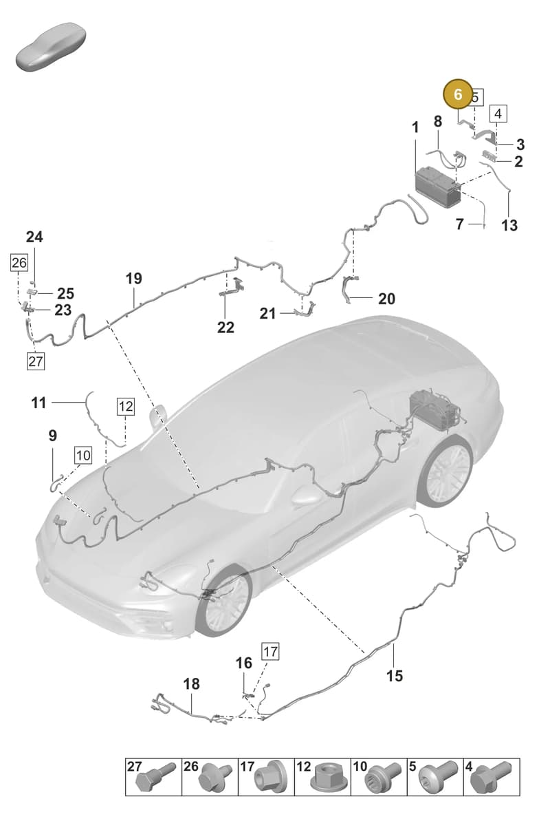 971915313A — Porsche Panamera (2020-2023) diagram p58902010, position 6