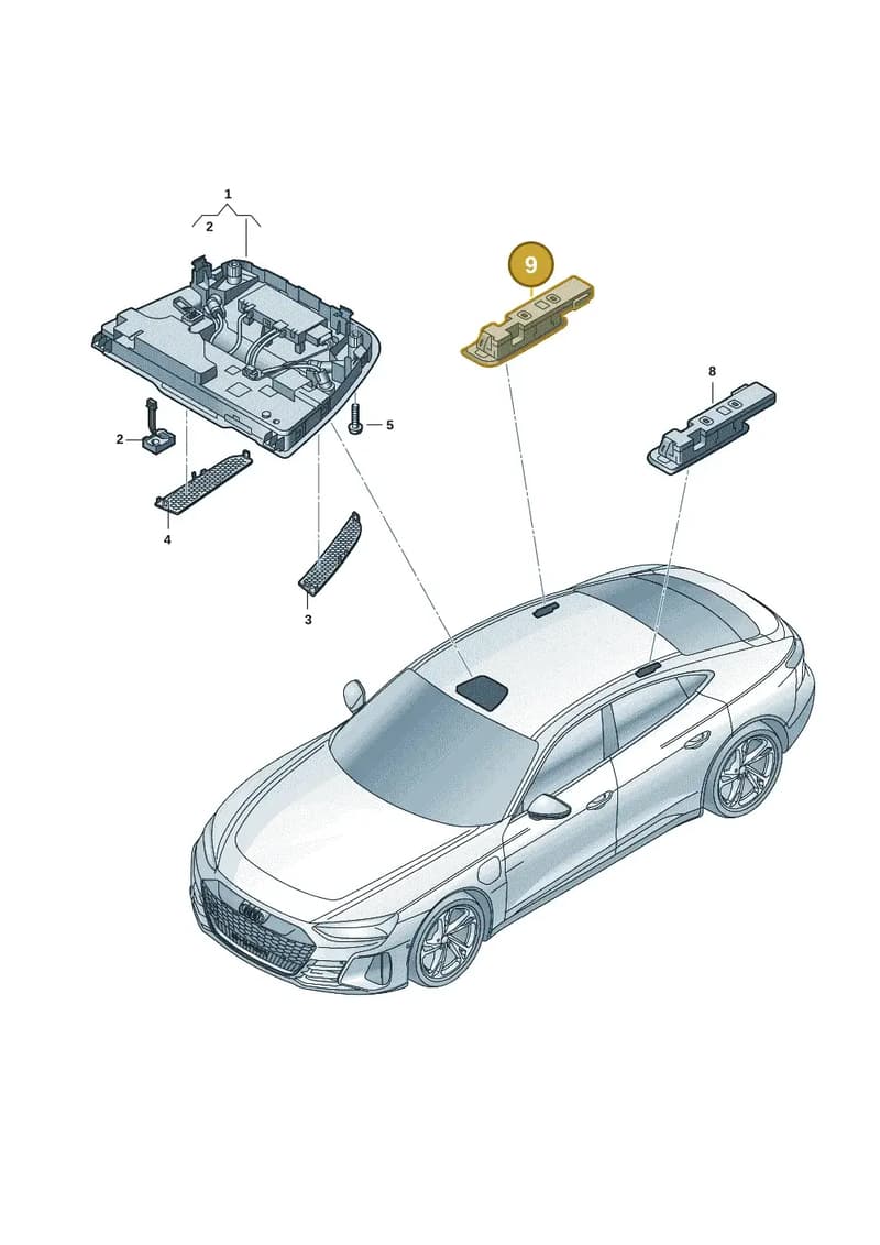 971947354B — Audi RS e-tron GT (2020-2025) diagram 4j1947000, position 9