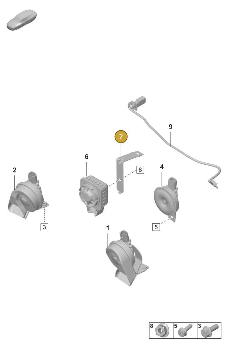 971947355A — Porsche Panamera (2020-2023) diagram p58903000, position 7