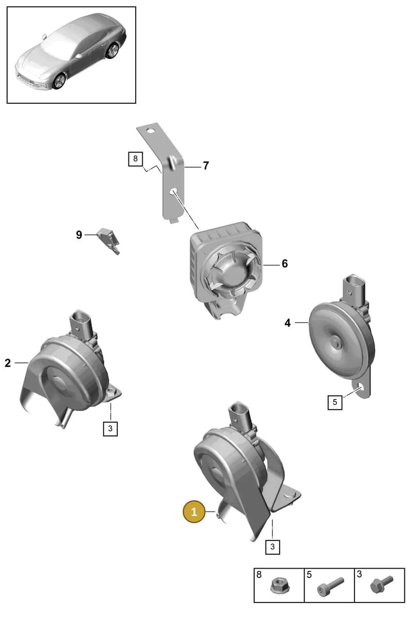 971951211C — Porsche Panamera (2016-2020) diagram p49903000, position 1