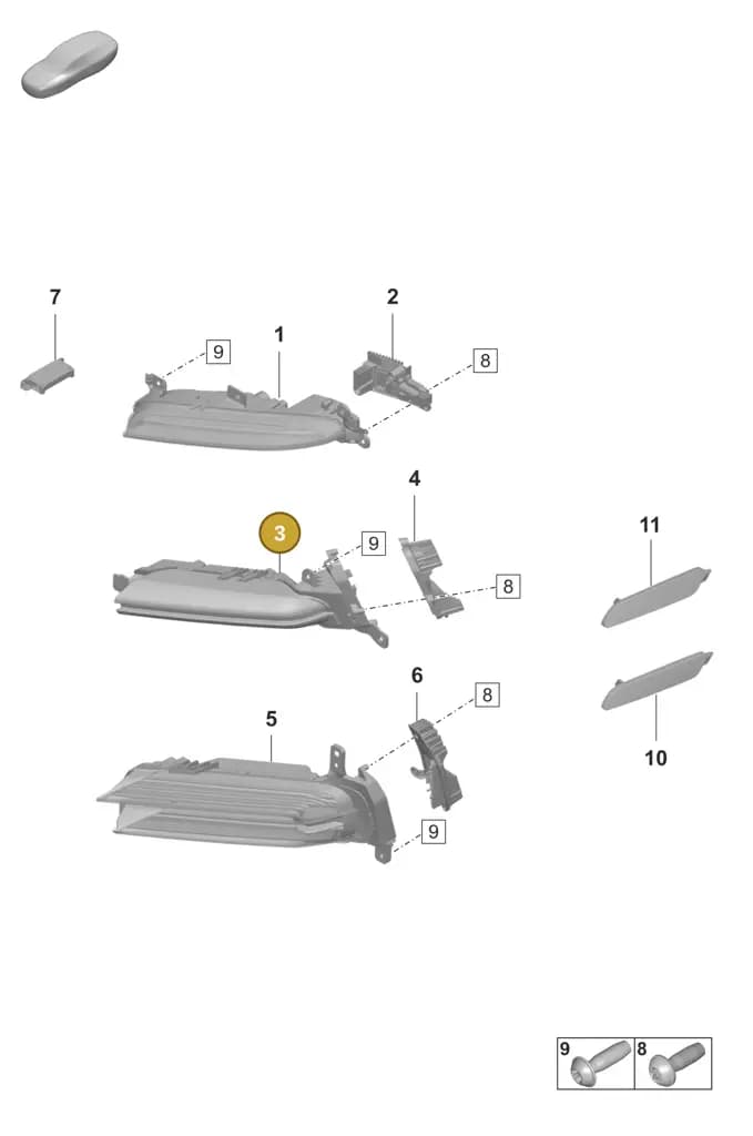 971953041BC — Porsche Panamera (2020-2023) diagram p58905000, position 3