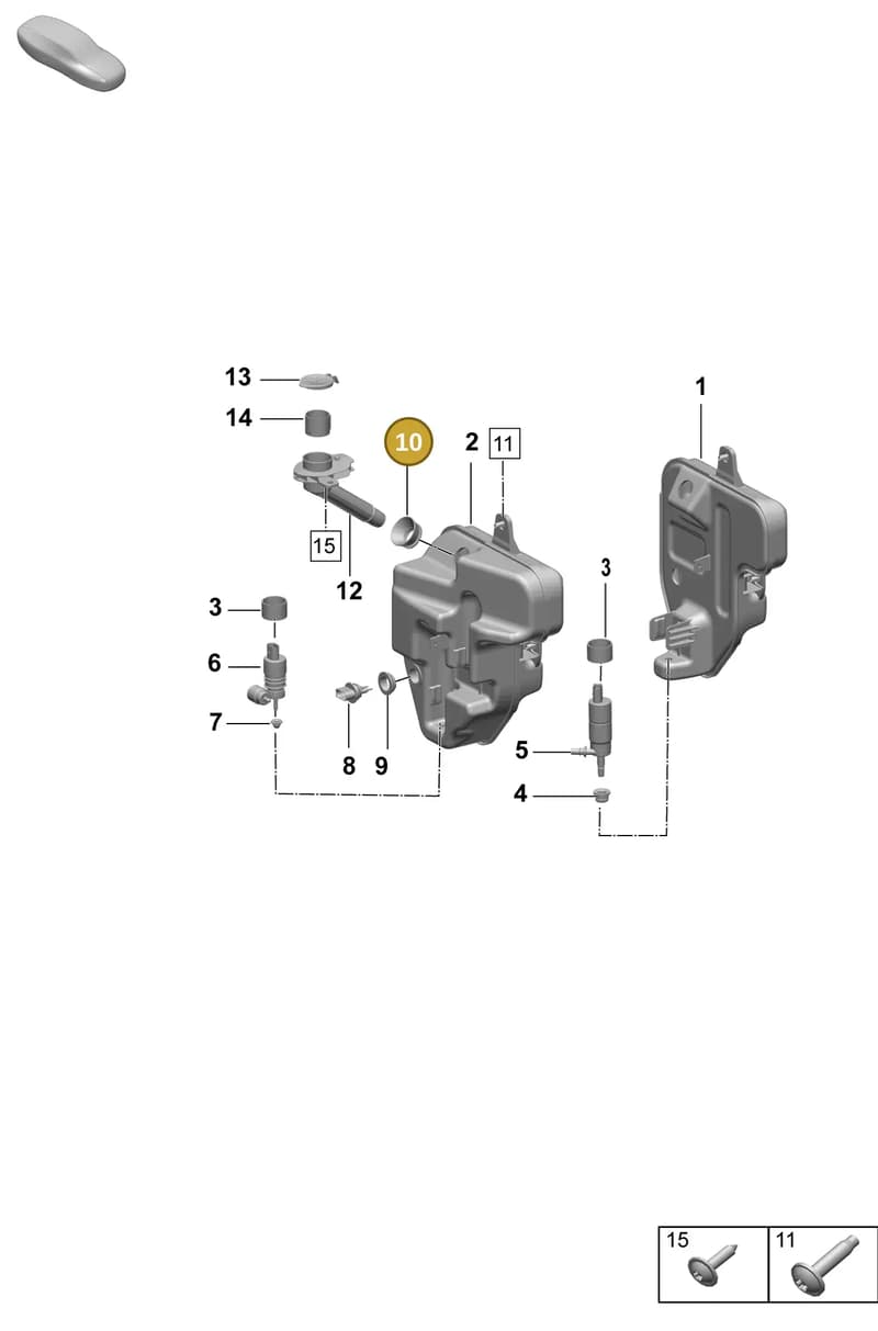 971955193 — Porsche Taycan Sport Turismo (2023-2025) diagram p64906200, position 10