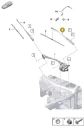 971955409 Porsche Wiper Arm