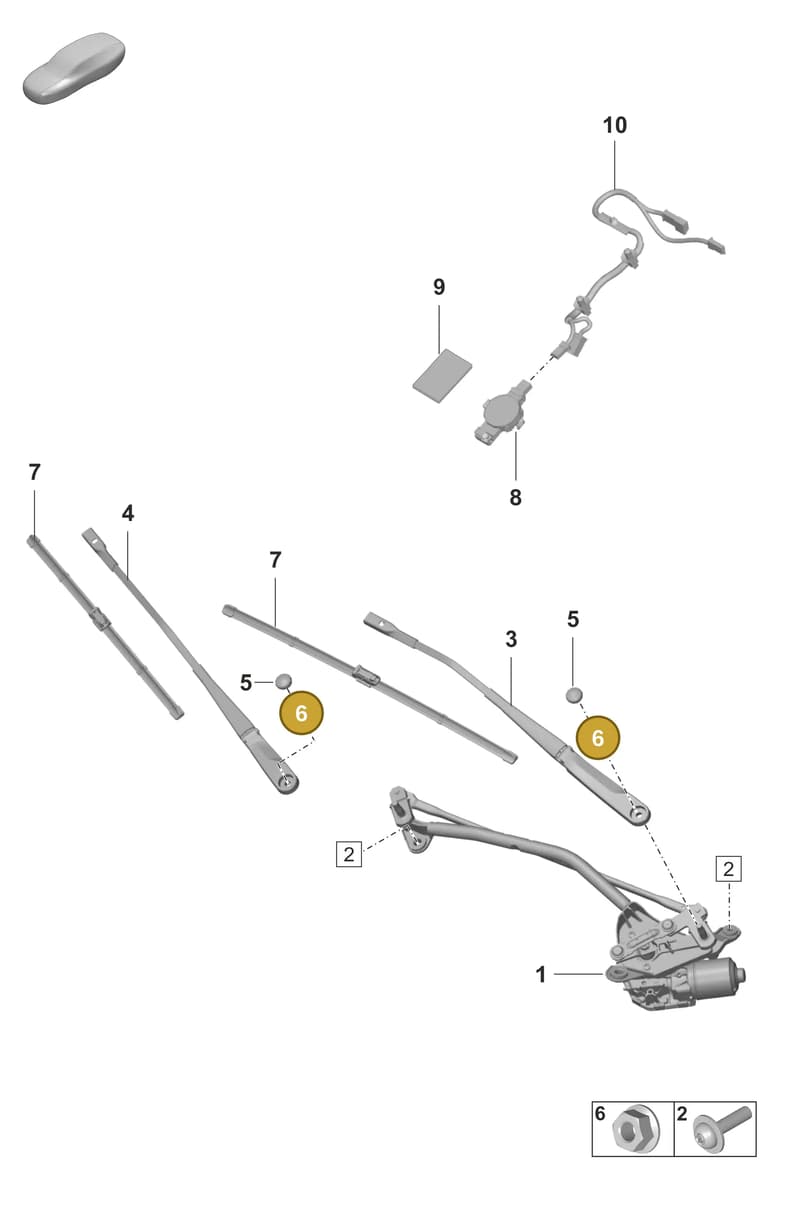 971955435 — Porsche Panamera (2020-2023) diagram p58904000, position 6