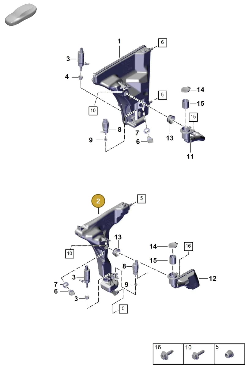 971955453F — Porsche Panamera (2023-2025) diagram p62906200, position 2