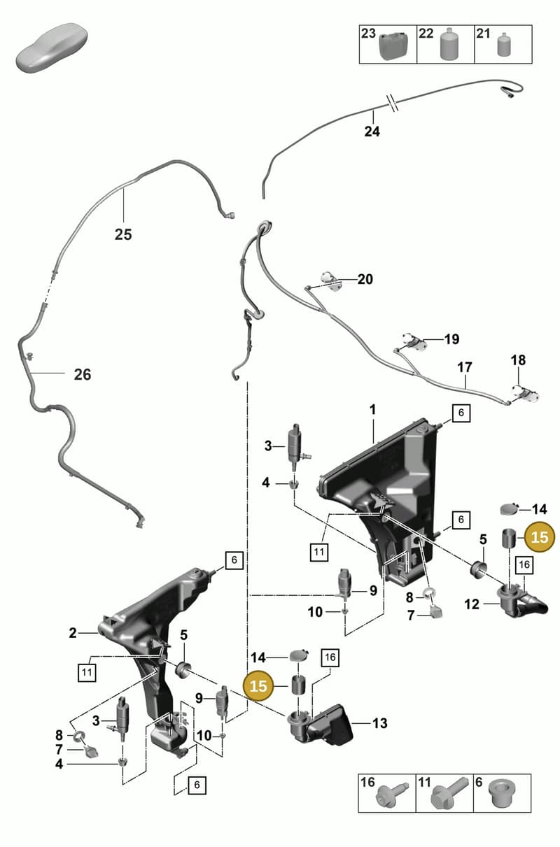 971955485 — Porsche Panamera (2020-2023) diagram p58904010, position 15