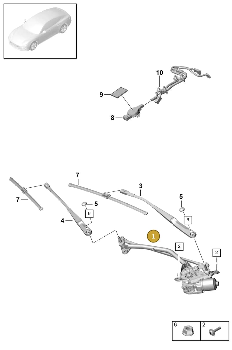 971955711 — Porsche Panamera (2016-2020) diagram p49904000, position 1