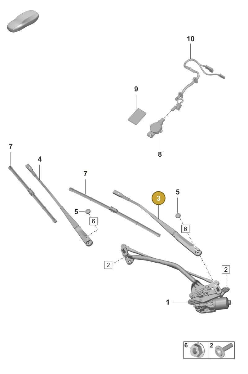 971955754A — Porsche Panamera (2020-2023) diagram p58904000, position 3