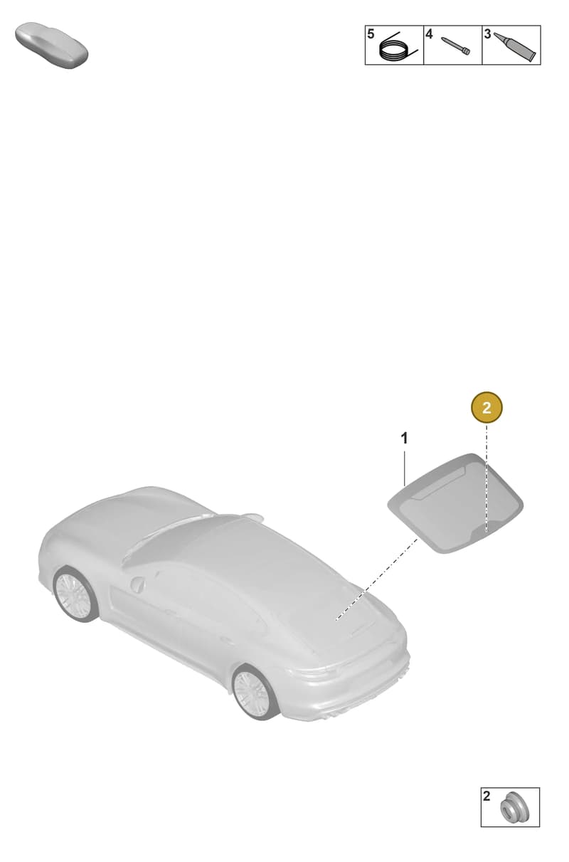 971955754A — Porsche Panamera (2020-2023) diagram p58805200, position 2