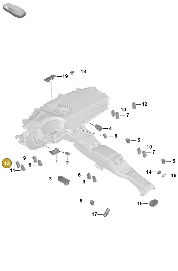 971959214F6N3 — Porsche Panamera (2023-) diagram p62905600, position 13