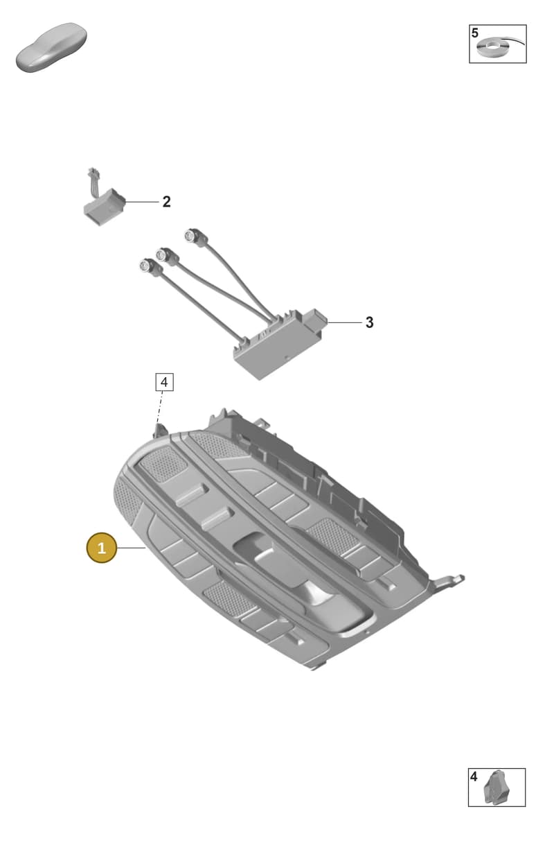 971959551MFHTO — Porsche Panamera (2020-2023) diagram p58903020, position 1