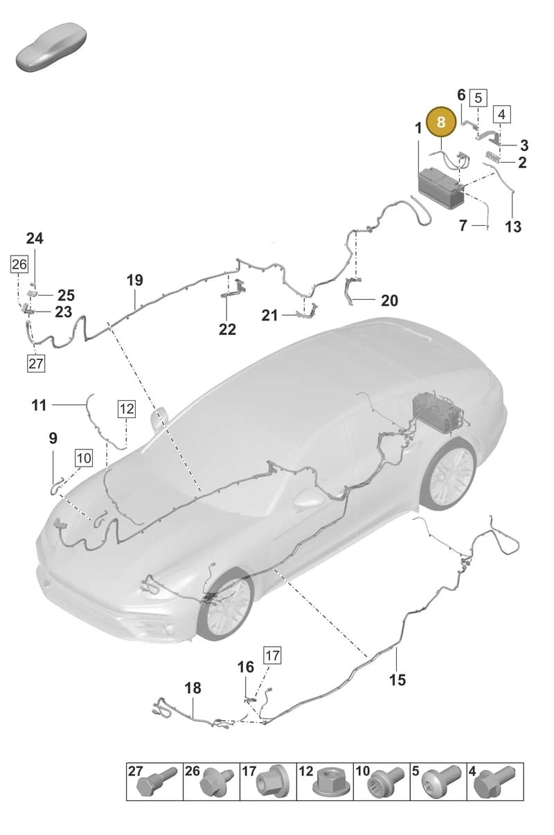 971959663B — Porsche Panamera (2020-2023) diagram p58902010, position 8
