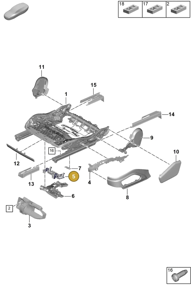 971959729 — Porsche Panamera (2023-2025) diagram p62817120, position 5