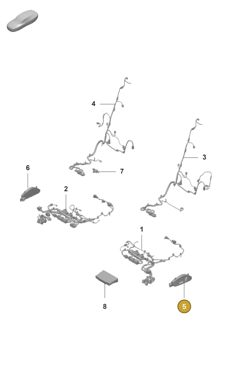 971959747RHVO — Porsche Panamera (2020-2023) diagram p58817500, position 5