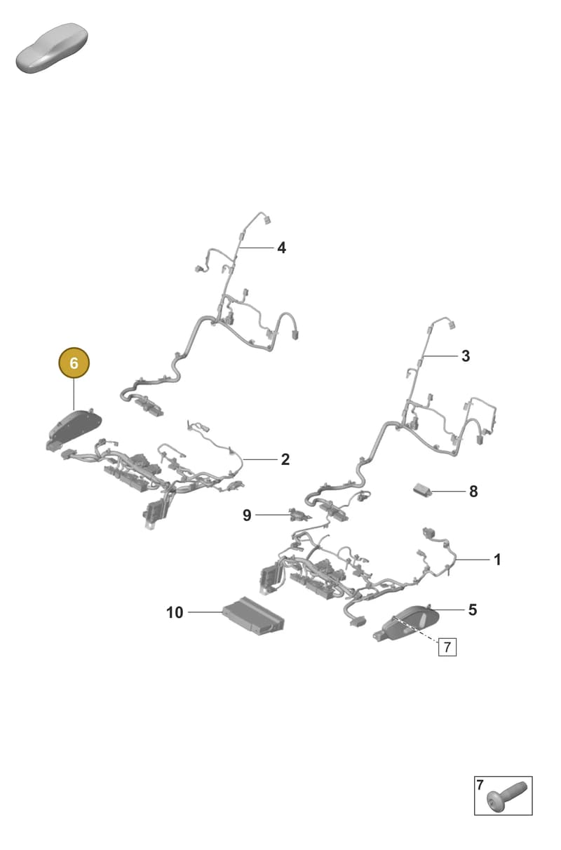 971959748BA1E0 — Porsche Taycan Sport Turismo (2023-) diagram p56817500, position 6