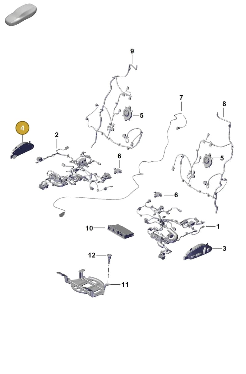 971959748BC1E0 — Porsche Cayenne Hybrid Coupe (2023-) diagram p60817510, position 4