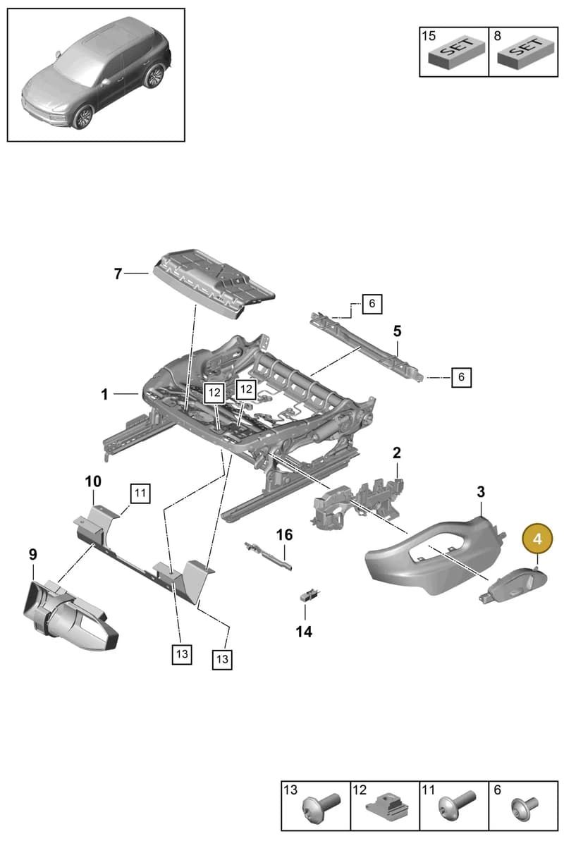 971959748QHVO — Porsche Cayenne (2017-2023) diagram p51817070, position 4