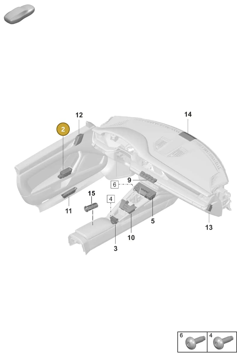971959855CHUO — Porsche GT3 RS (2021-) diagram p59903050, position 2