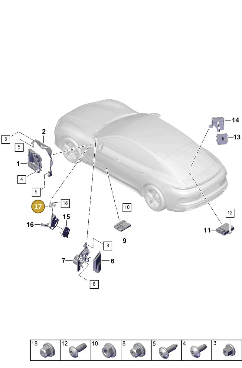 971965527 — Porsche Panamera (2023-2025) diagram p62901000, position 17