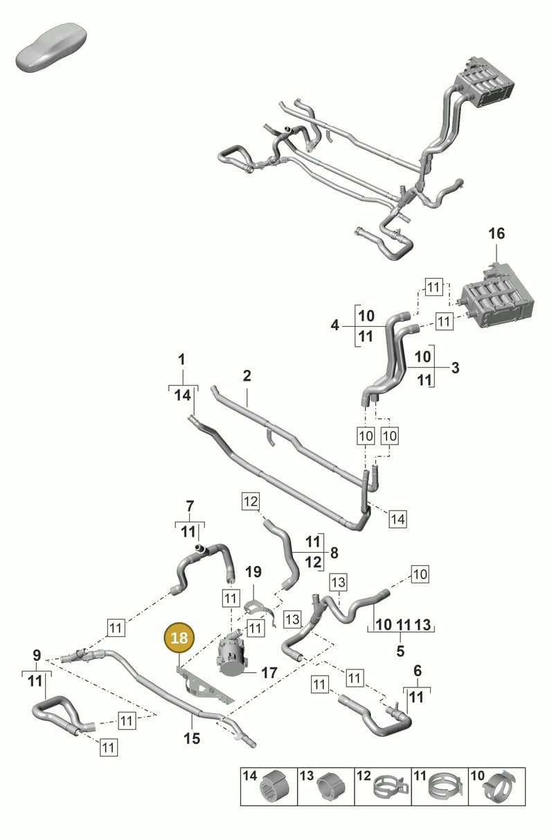 971965558A — Porsche Panamera (2020-2023) diagram p58815100, position 18
