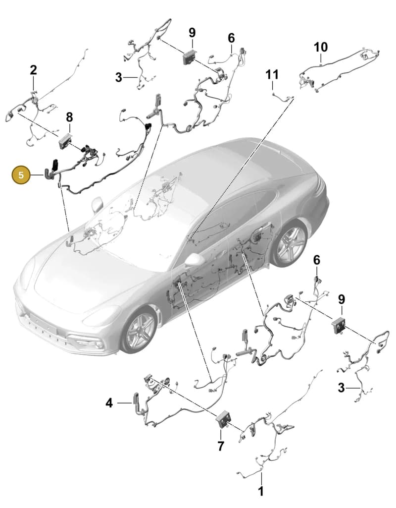 971971036Y — Porsche Panamera (2016-2020) diagram p49902035, position 5