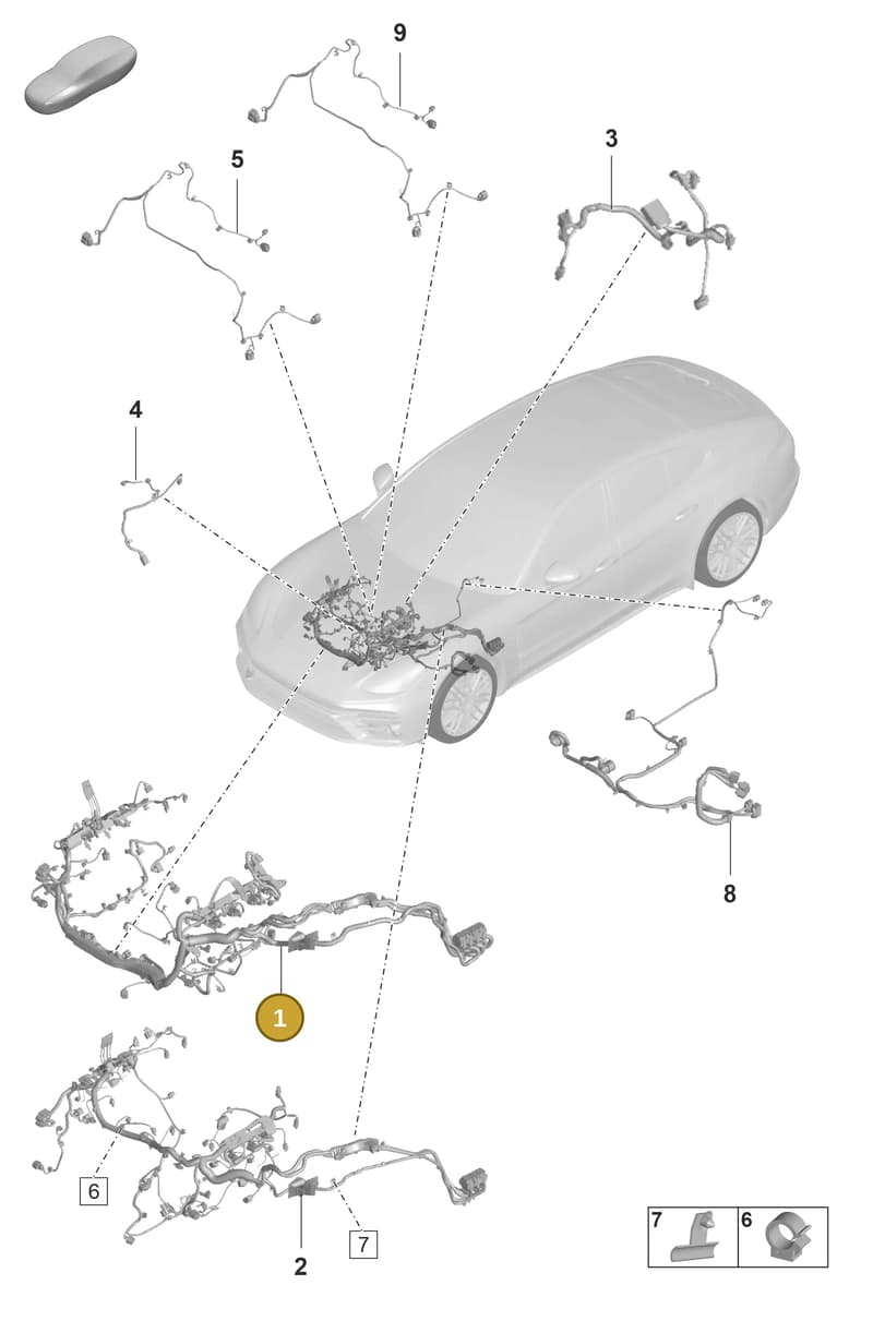 971971073EN — Porsche Panamera (2020-2023) diagram p58902020, position 1