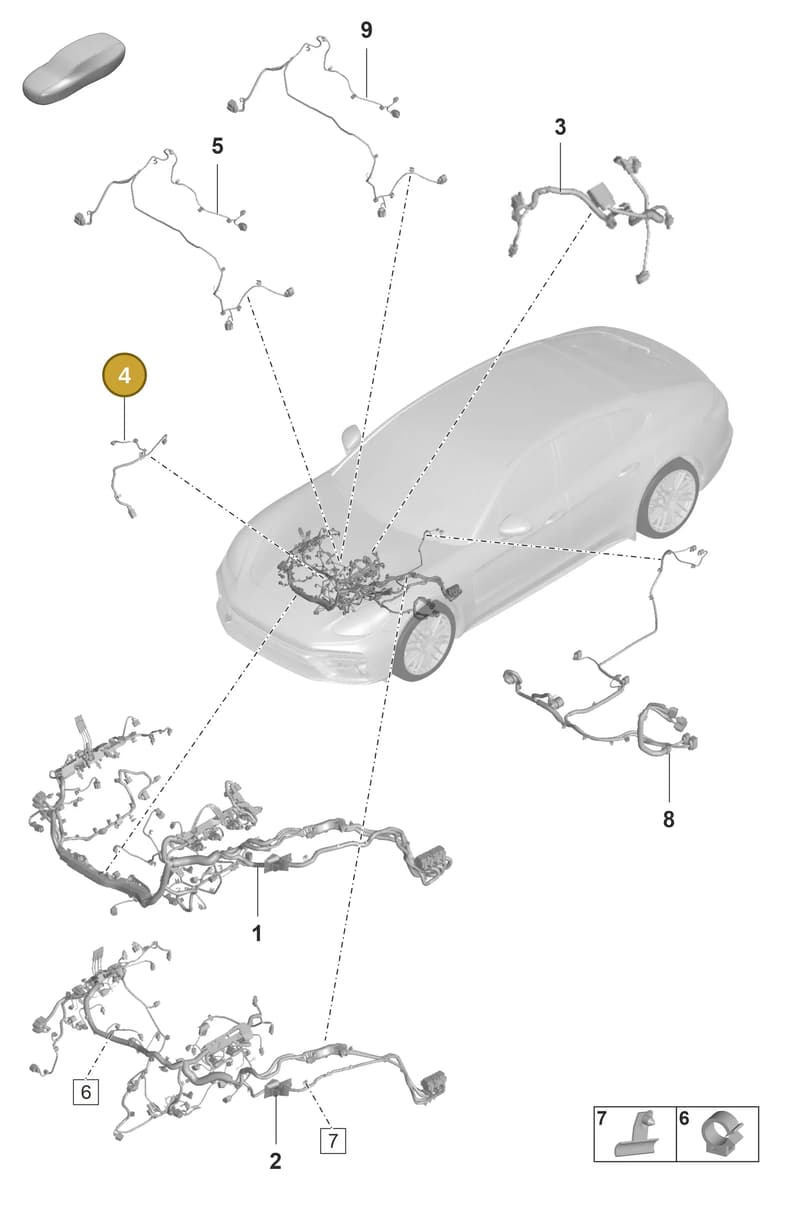 971971106DT — Porsche Panamera (2020-2023) diagram p58902020, position 4