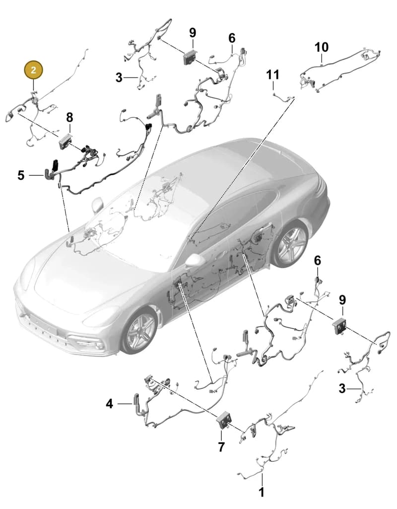 971971162AC — Porsche Panamera (2016-2020) diagram p49902035, position 2