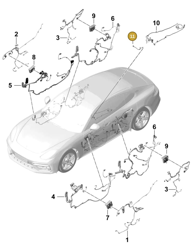 971971300 — Porsche Panamera (2016-2020) diagram p49902035, position 11