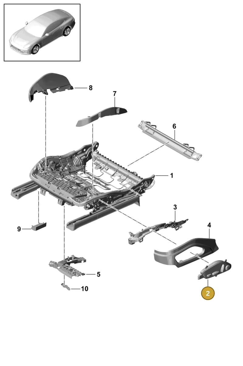 971971399EF — Porsche Panamera (2016-2020) diagram p49817080, position 2