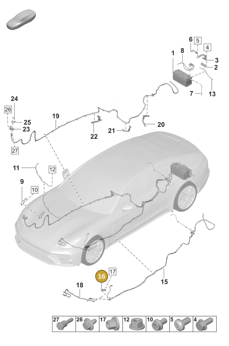 971971593 — Porsche Panamera (2020-2023) diagram p58902010, position 16