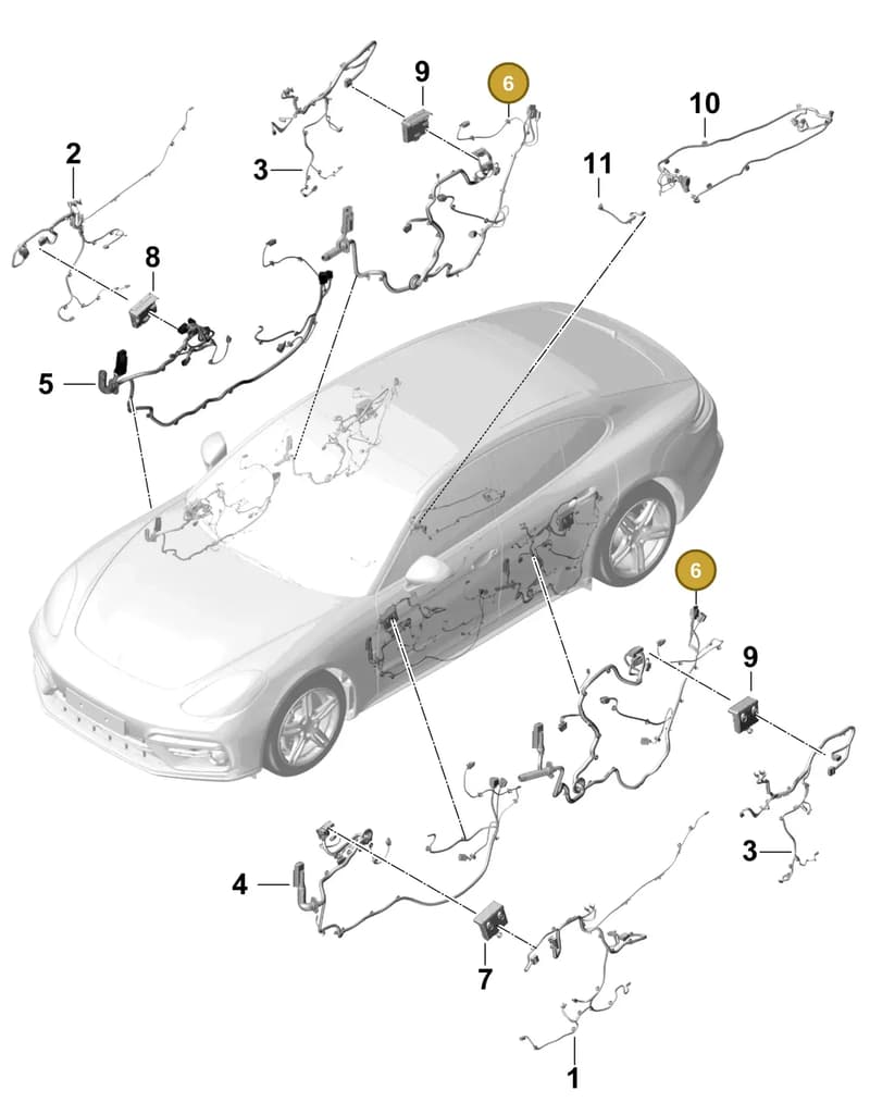 971971694AY — Porsche Panamera (2016-2020) diagram p49902035, position 6