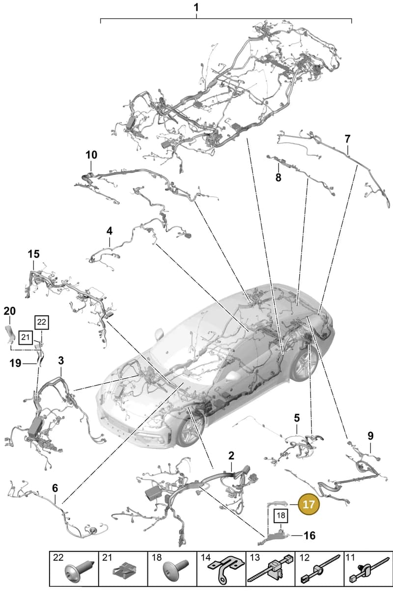 971971879 — Porsche Panamera (2016-2020) diagram p49902030, position 17
