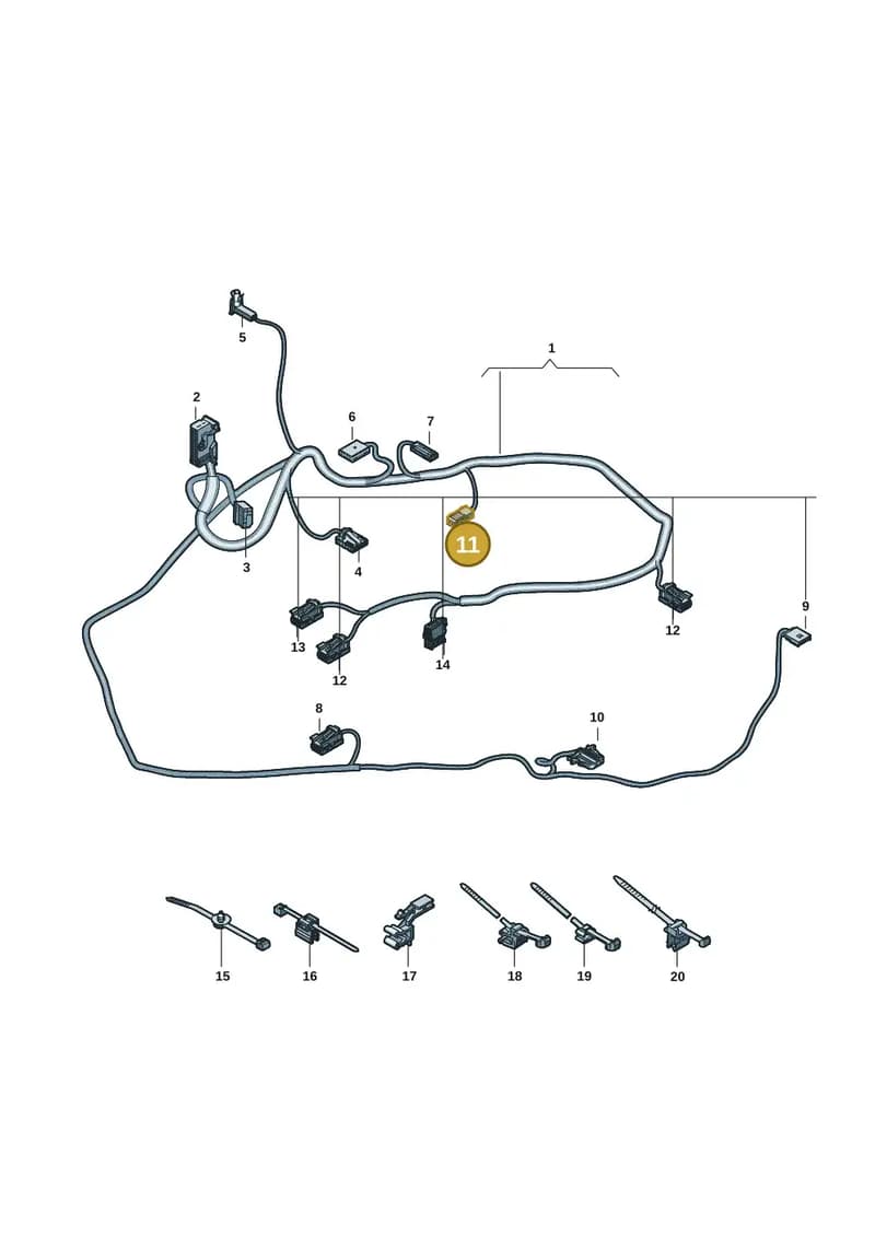 971973115A — Audi RS e-tron GT (2020-2025) diagram 4j1972400, position 11