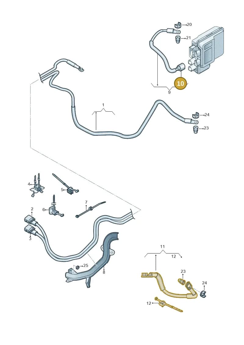 971973701A — Audi Q7 (2015-2025) diagram 859972030, position 10