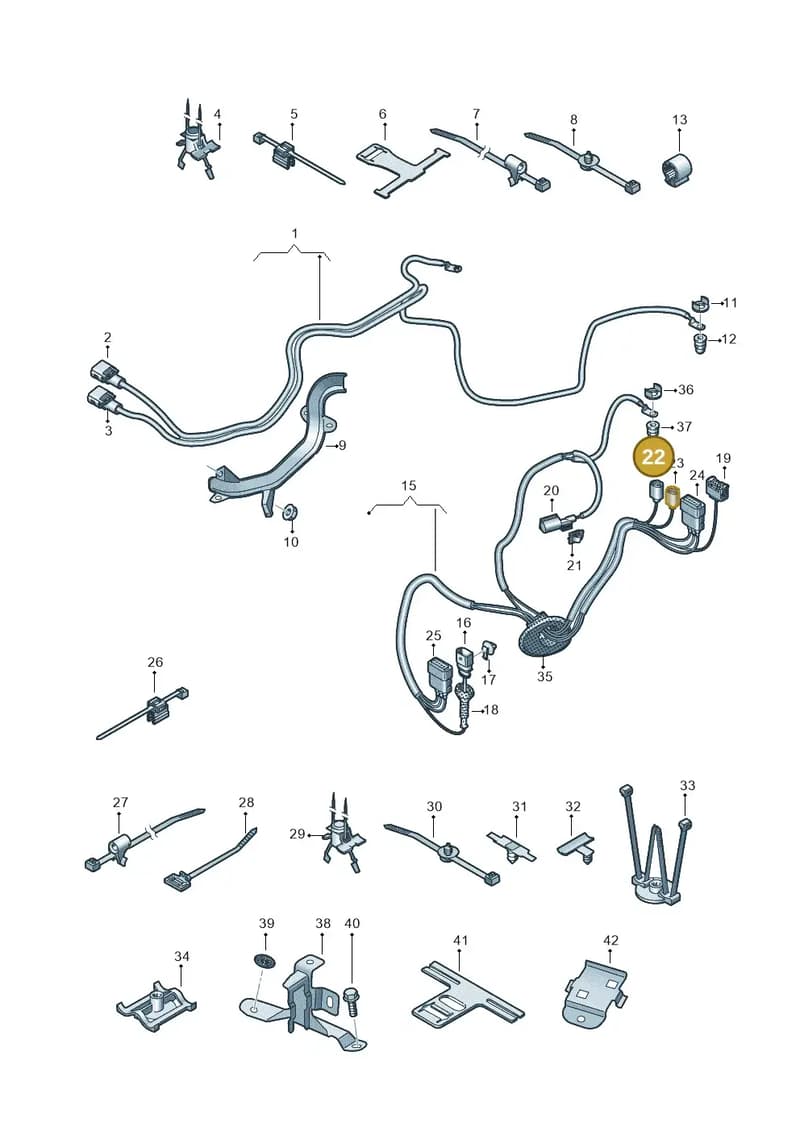 971973701A — Audi Q8 (2018-2025) diagram 859972110, position 22