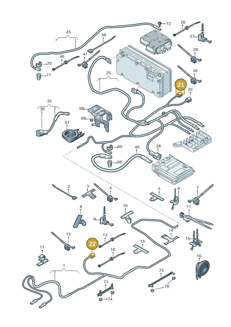 971973701A — Audi Q7 (2015-2025) diagram 859972130, position 21+22