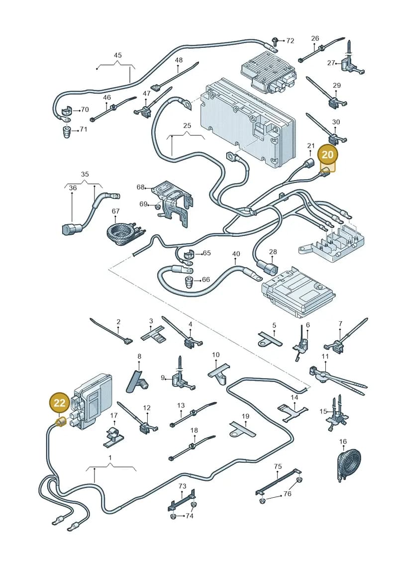 971973701B — Audi Q7 (2015-2025) diagram 859972020, position 20+22
