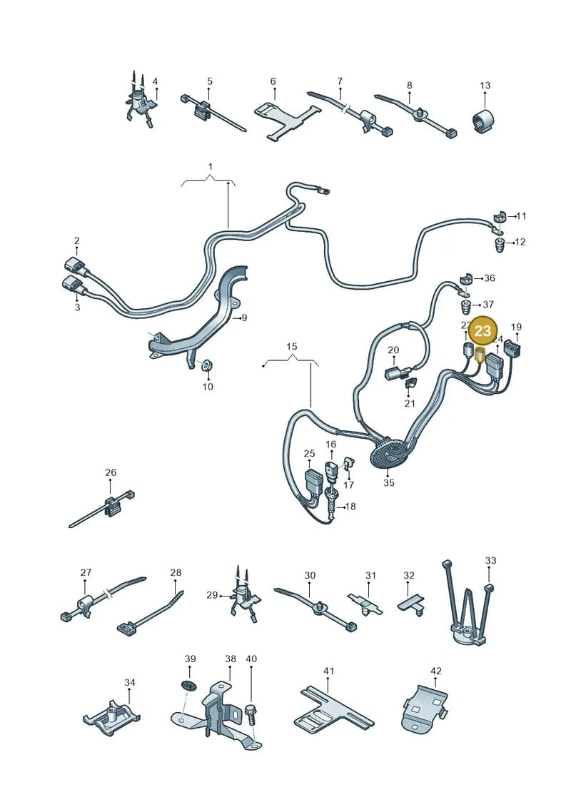 971973701B — Audi Q8 (2018-2025) diagram 859972110, position 23