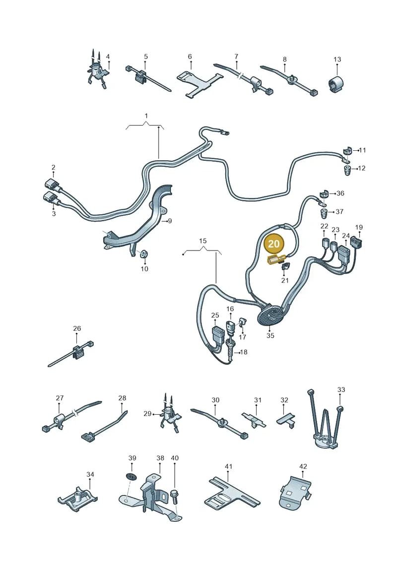 971973801B — Audi Q8 (2018-2025) diagram 859972110, position 20